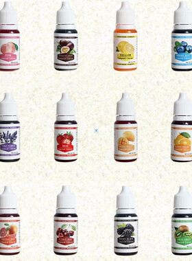 12 Colors 10ML Macaron Ice Cream Cake Food Coloring Ingredie