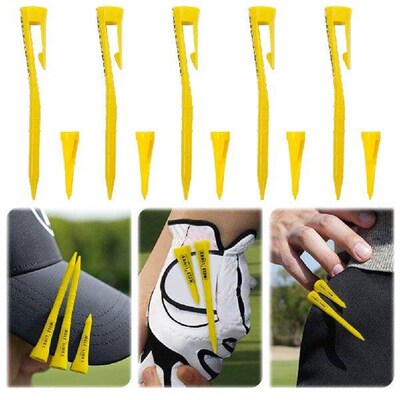 10 Pcs Golf Balls Holder Portable Plastic Golf Tees with