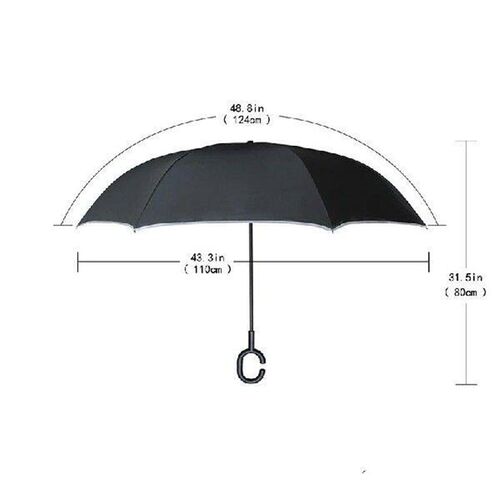 Unicorn Wind Resistant Folding Reverse Umbrella Double