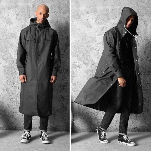 Transparent Raincoat Portable Fashion Women Men EVA Outdoor