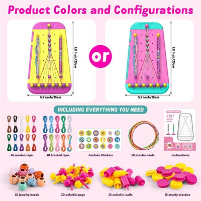 Friendship Bracelet Jewelry Making Kit for Girls Arts and Cr