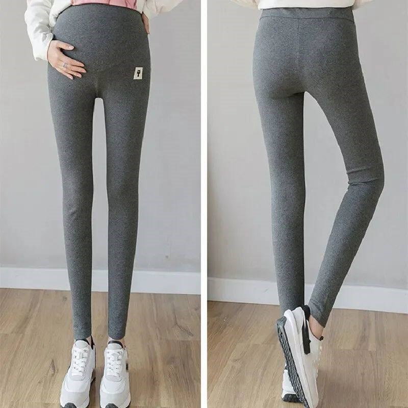 Pregnant Women Adjustable Bottoming Pants Maternity High Wai图片