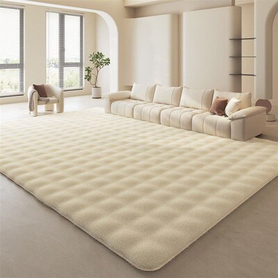 Fluffy Living Room Bedroom Rug Soft Plush Carpet Floor Mat毯
