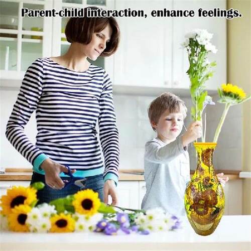 3D Puzzle Vase DIY Assembly Creative Blue And White
