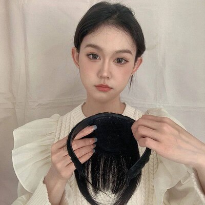 Wig Bangs Hairband Fake Hair Headband Fringe Hair Extension