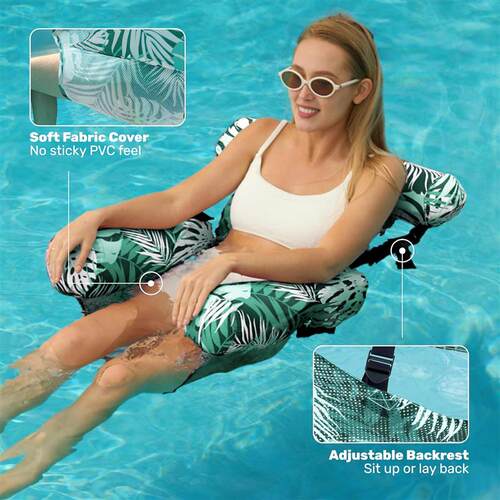 2 Packs Floating Lounge Chairs Inflatable Pool Floats Adult