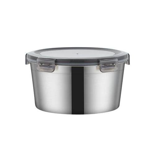 304 stainless steel round crisper box 2200ml