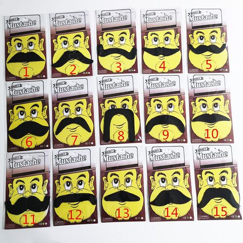 Black mustache Fake mustache for Halloween party 假胡子