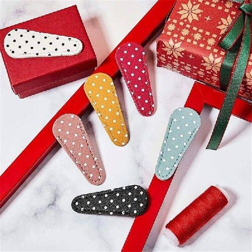 6 Pieces Embroidery Scissors Sheath Polka Dot Scissors