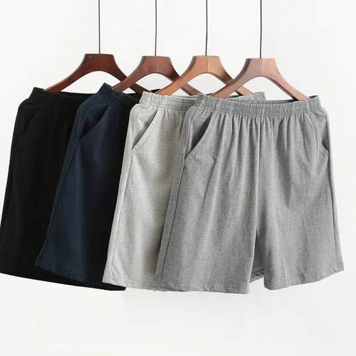 Mens Cotton Sleep Bottoms Plus Size 5XL Shorts Sleepwear Bo