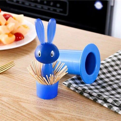 Dustproof Rabbit Toothpick Holder Self-Picking Press Type