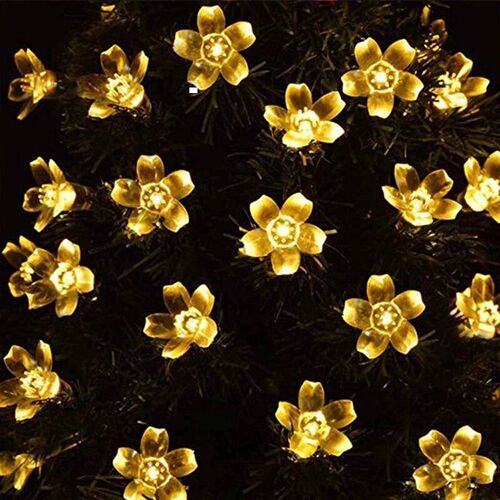 5M 20LED Solar String Lights Outdoor Waterproof 8 Mode Batte
