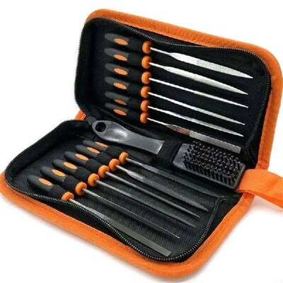 Q1FD Set of 13 High Quality File Set with Cleaning Brush