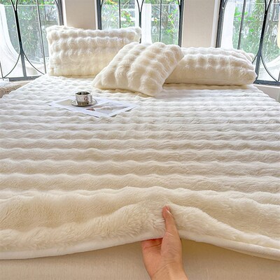 taffel velvet bedsheet fitted sheet bedspread mattredd cover