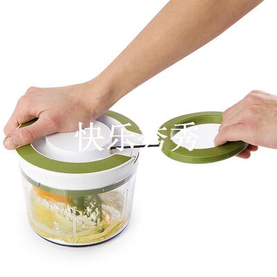 Quick Pull String Food Chopper Spiral Slicer Powerful Manual