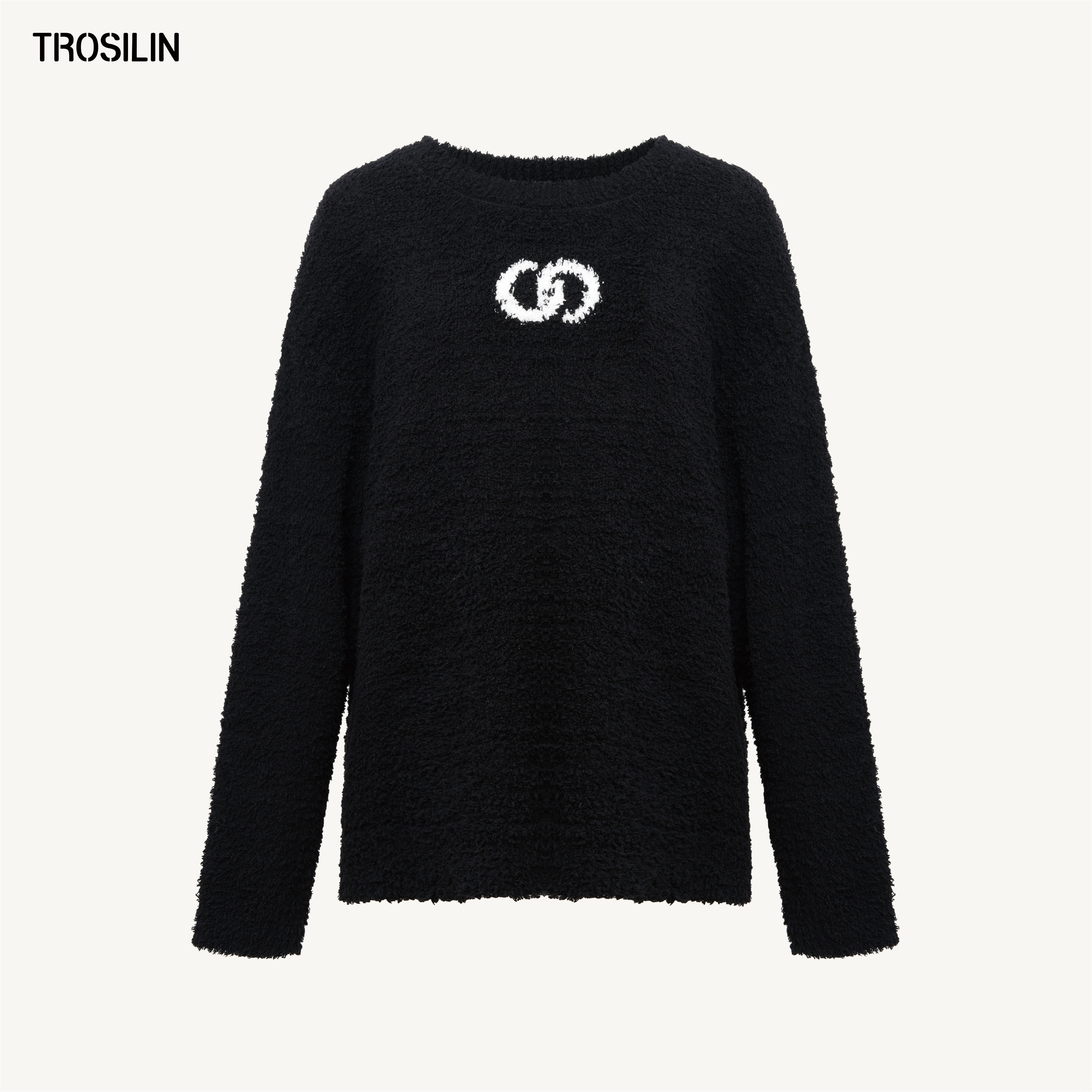 套头宽松休闲毛绒软糯慵懒感毛衣