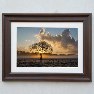 实木相框挂墙16 24 30 36寸4Ck卡纸画框中式框 中国风创意像框定