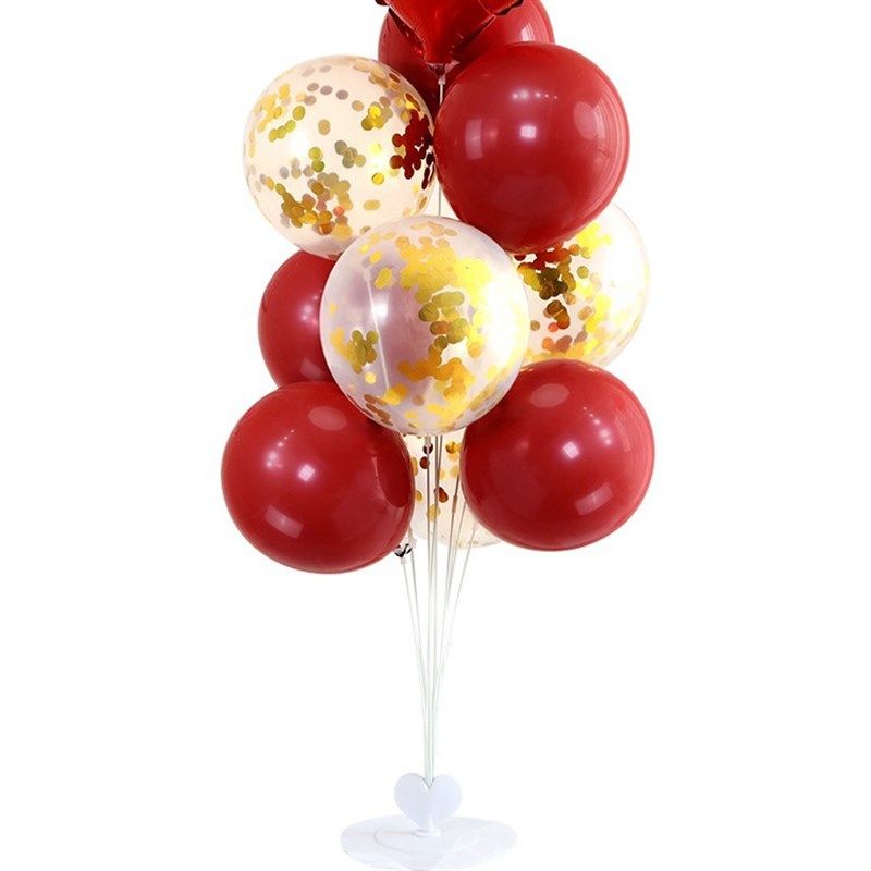 气球立柱桌飘支架装饰结婚婚房场景布置地飘路引汽球底座套装用品