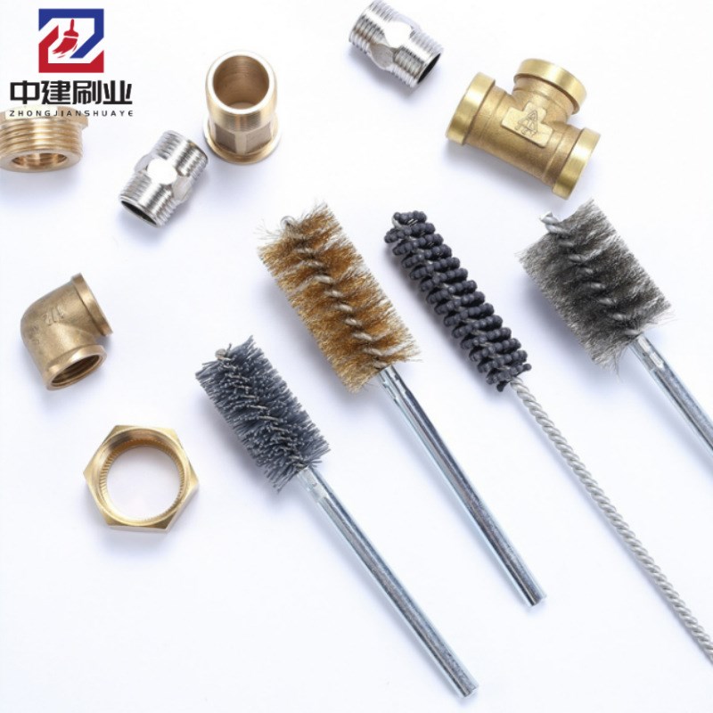 生产不锈钢丝铜丝磨料丝尼龙丝碳化硅管道刷 试管刷 去毛刺管道刷