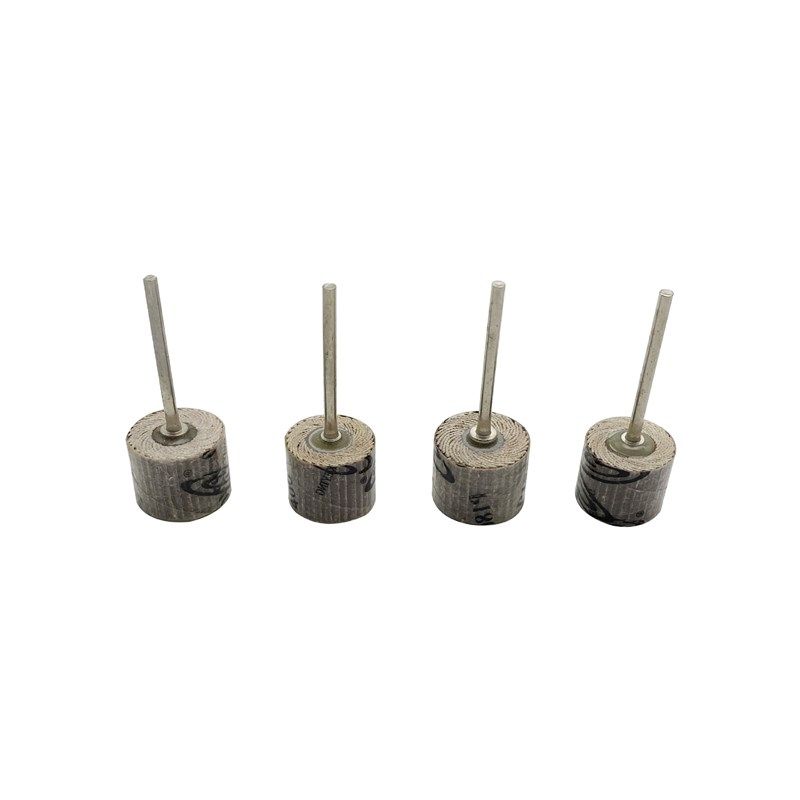 带柄式百叶磨头 有柄百叶轮砂纸轮打磨抛光轮 活柄页轮2.35MM杆