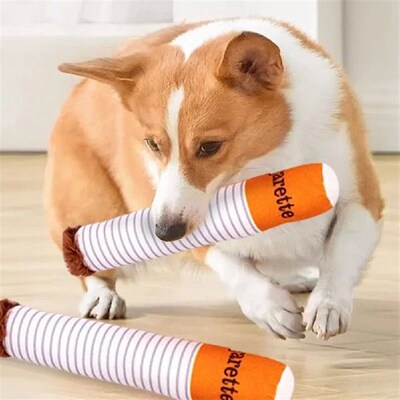 Cigarettes Dog Toy Dog Teething Toys Interactive Squeaky