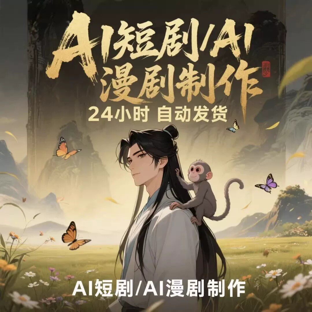 2026年短剧AI漫剧制作玩法视频剪辑教程零基础新手小白课程素材