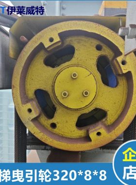江南嘉捷电梯曳引轮FGT-W2主机轮曳引机轮反绳轮对重轮330*8*8