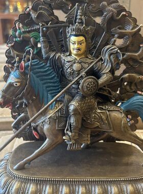 西藏工艺29CM青铜格萨尔像
