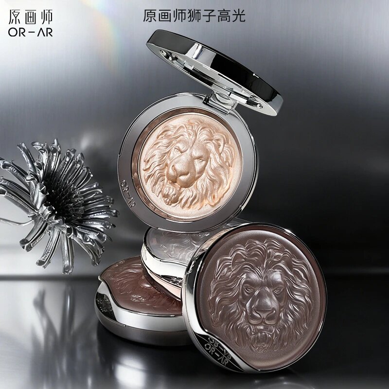 原画师狮子头生姜高光提亮修容细闪水光肌高光修容盘闪粉自然显白
