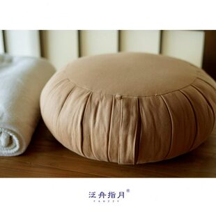 【蒲团】 泛舟指月大号蒲团 禅修垫 坐禅 木棉手作 手提 静坐家居