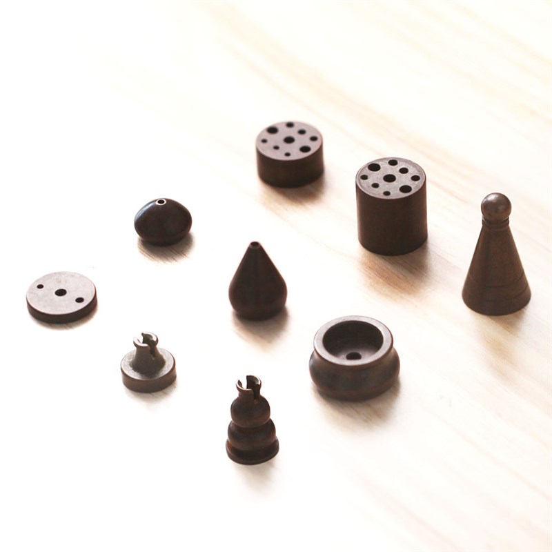 纯铜苏工多孔九孔香插线香多规格三根香香炉P礼佛紫铜色香座大全