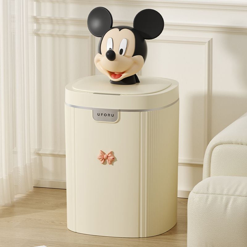 感应垃圾桶家用智能带盖大容w量简约客厅卫生间厕所触摸自动卫生