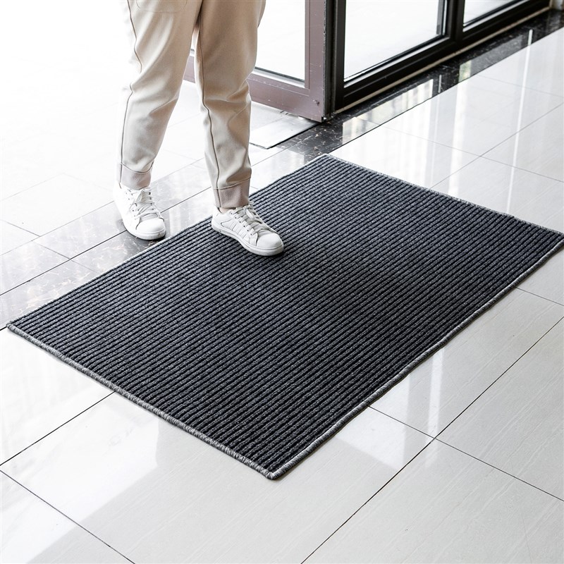 办公室商场门口纯k色进门户外耐晒地垫吸水可机洗水防滑地毯可定