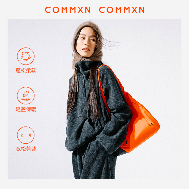 COMMXN·圈圈绒半拉链宽松上衣