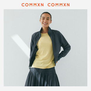 COMMXN·阳光微皱运动夹克简约休闲日常百搭外套2026春季新款女装