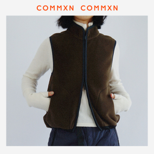 COMMXN·超软抓绒马甲休闲户外内外穿百搭保暖上衣女2025冬季 新款