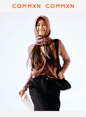 COMMXN·花纱开衫休闲日常通勤百搭针织毛衣上衣2025秋季新款女装