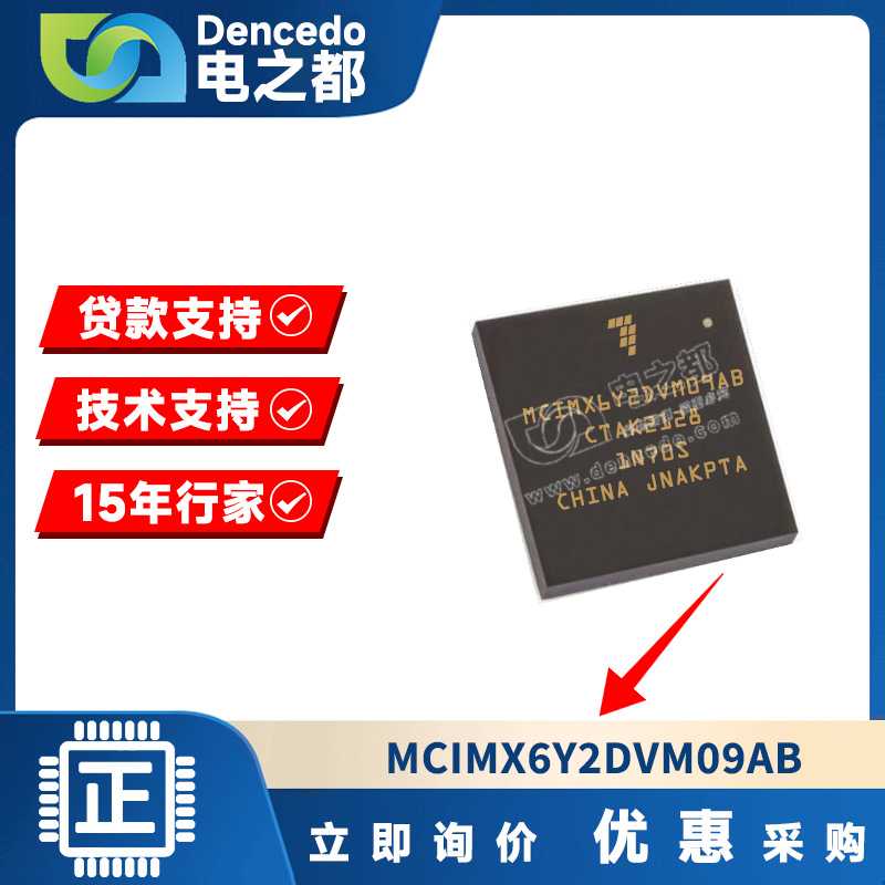MCIMX6Y2DVM09AB 封装BGA-289 处理器-专门应用芯片 提供BOM配单