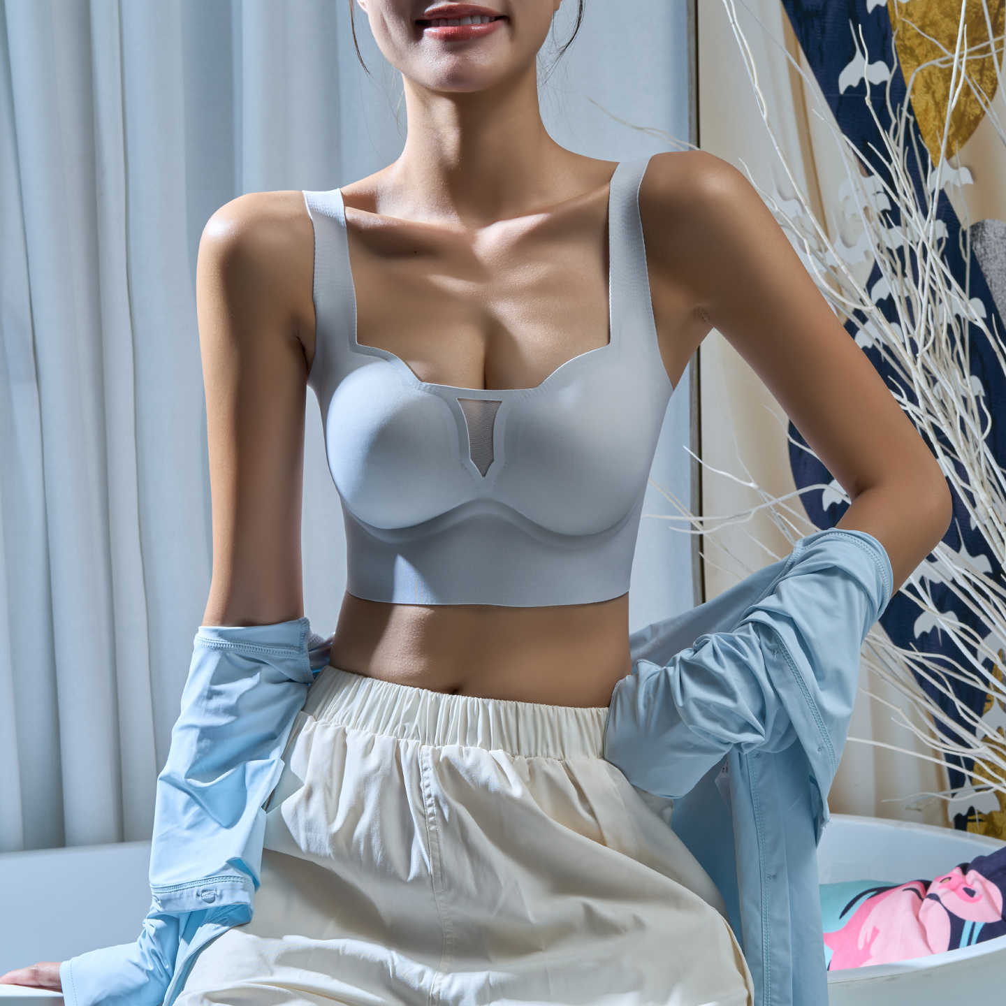 UNICORNHORNS网纱花瓣杯内衣