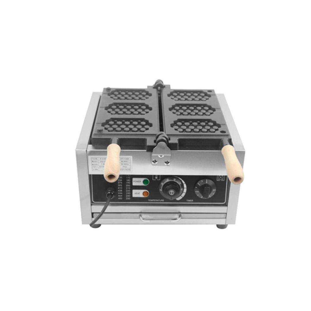 3片菱形雪糕华夫炉商用双面加热蜂窝华夫饼机松饼机夜市小吃设备