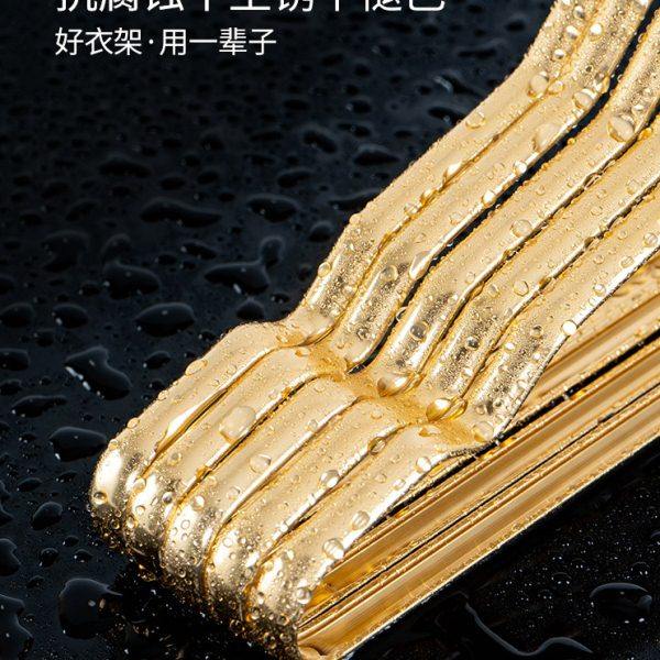 防风无痕太空铝金属衣架家用加厚防掉自动卡扣晾衣架金属衣撑子架,收纳整理,金属衣架,淘宝优惠券,粉丝福利购,淘宝优惠卷