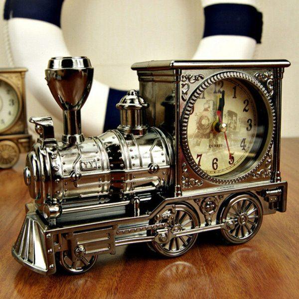 包邮火车头闹钟床头懒人钟摆件新奇创意毕业季礼物送儿童学生小孩