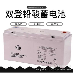 电瓶 双登蓄电池12V100AH 100蓄电池 GFM 质保三年 双登6