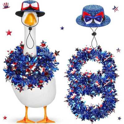 Christmas Halloween Goose Outfits Including 2 Pcs Garlands