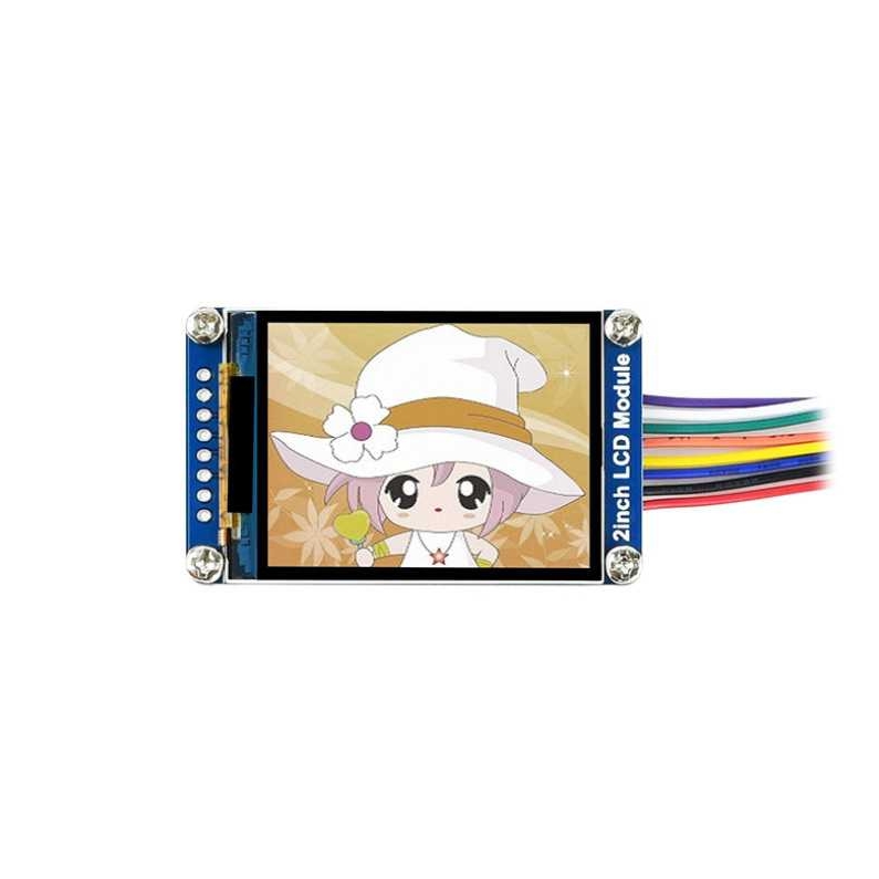 微雪 2寸IPS显示屏 LCD模块 240×320 SPI接口 兼容树莓派arduino