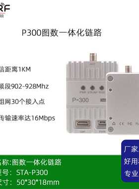WiFi HaLow图数一体 远距离AH 抗干扰图传模块 P300