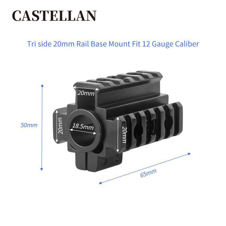 战术配件瞄准镜管夹 5.56 .223管夹 铝合金瞄夹具 三面轨瞄夹