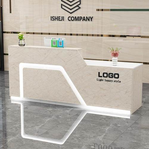 收银台柜台桌服装店美容院理发店公司前台接待台美发吧台简约现代