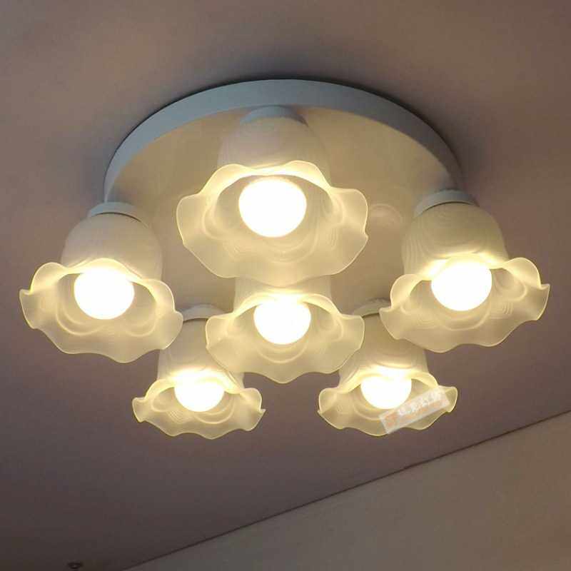 卧室小客厅灯具现代简约灯饰小卧室餐厅LED吸顶灯儿童房田园饭厅