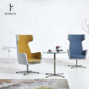 现代商用售楼部洽谈椅接待椅家用影厅舒适软座休闲椅